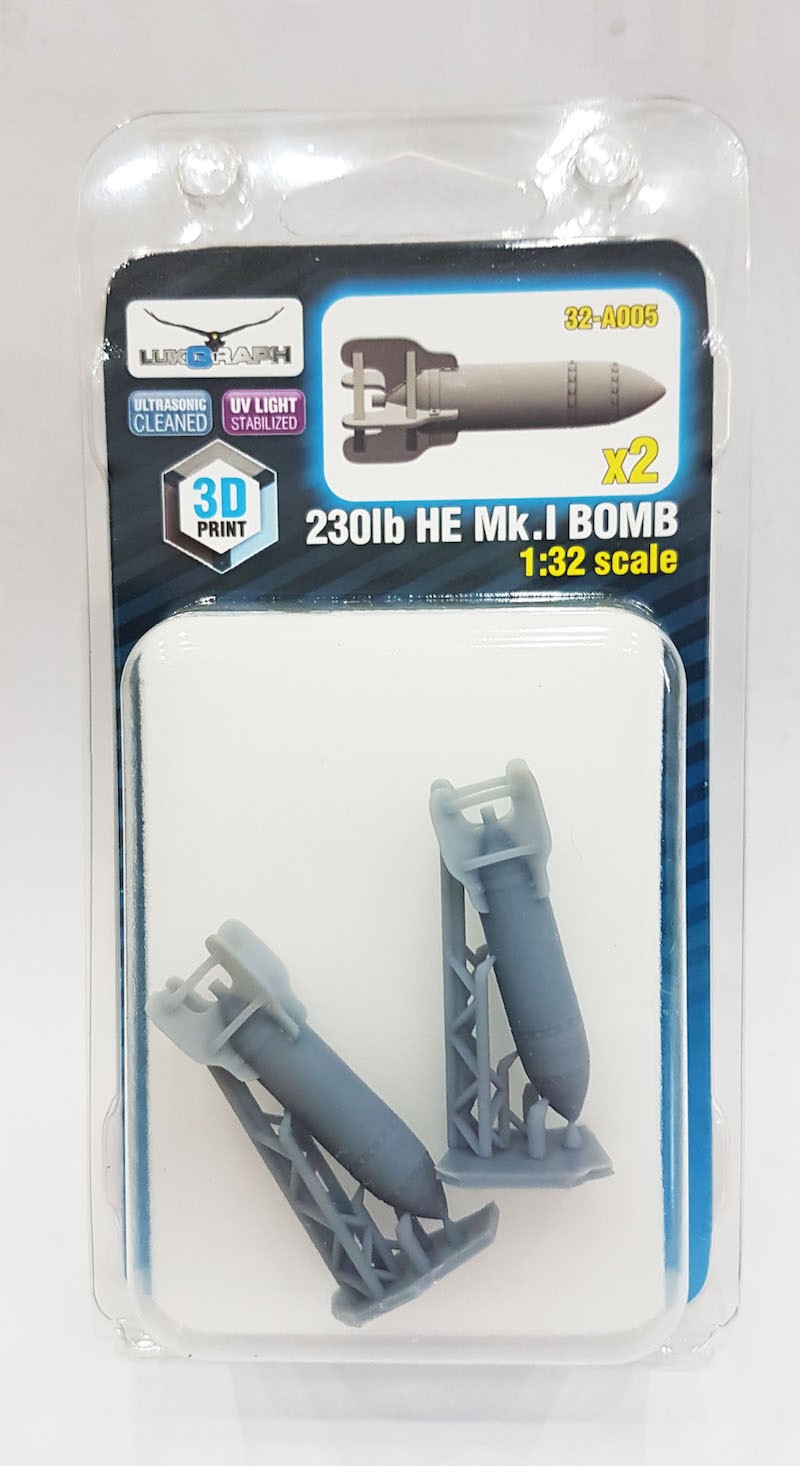  Lukgraph BOMBE HE Mk.I 230lb imprimée en 3D !!! (conçu pour être util