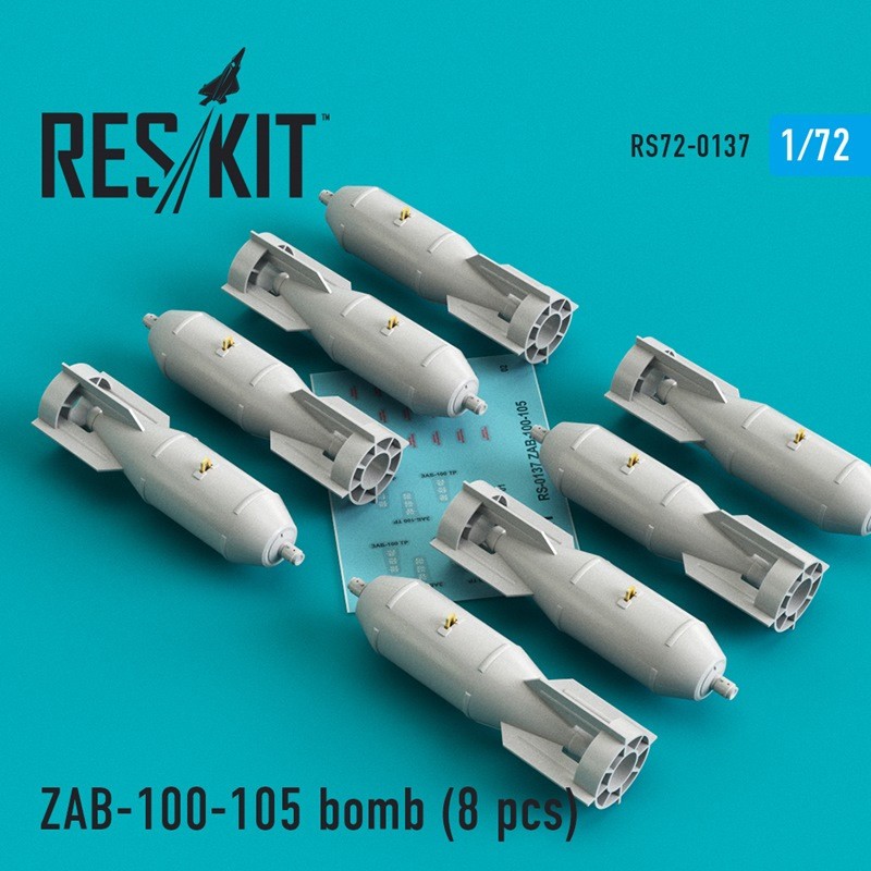  ResKit ZAB-100-105 bombe (8 pièces) (Sukhoi Su-7 / Su-17 / Su-22 / Su