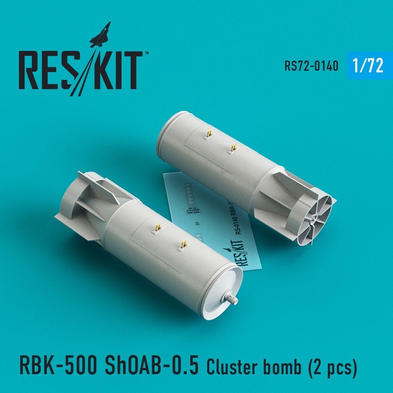  ResKit RBK-500 ShOAB-0.5 Bombe à fragmentation (2 pièces) (Sukhoi Su-