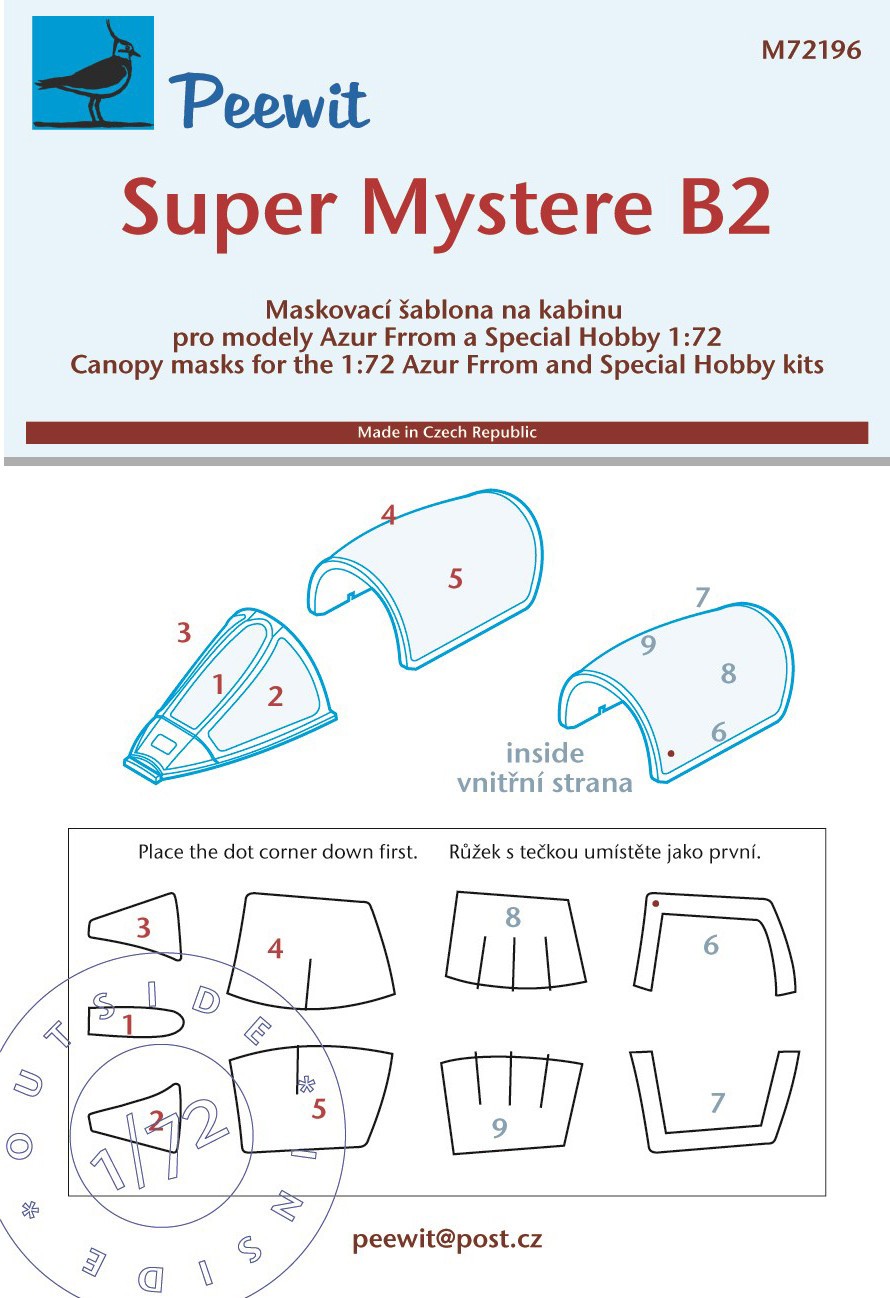  Peewit Super Mystere B.2 (conçu pour être utilisé avec les kits Frrom