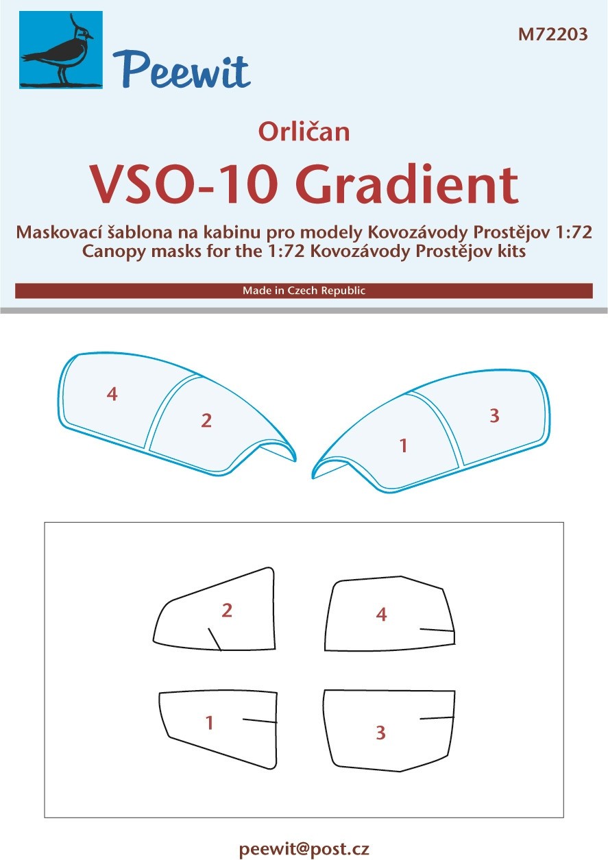  Peewit Orlican VSO-10B / VSO-10C Gradient (planeurs) (conçu pour être