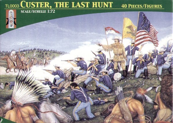 Figurines Lucky Toys Réédité! Général Custer ... la dernière chasse. C