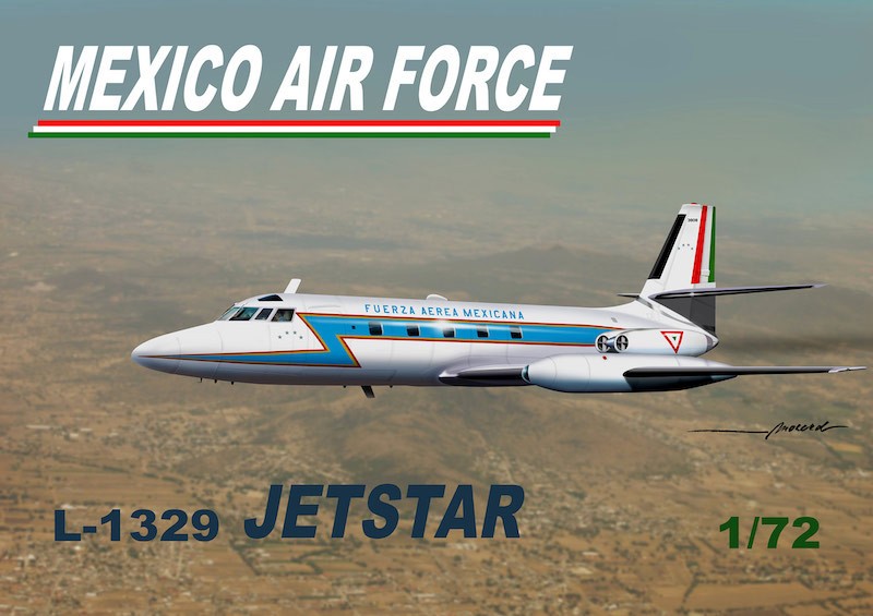 Maquette Mach 2 Lockheed L-1329 Jetstar 'Fuerza Aérea Mexicana'-1/72 -