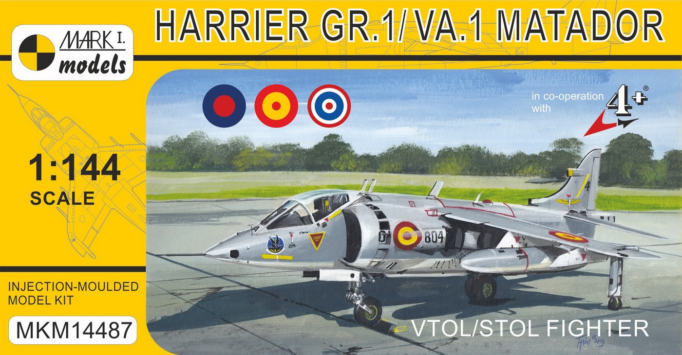 Maquette MARK I Models BAe Harrier GR.1 / VA.1 Matador Le Hawker Sidde