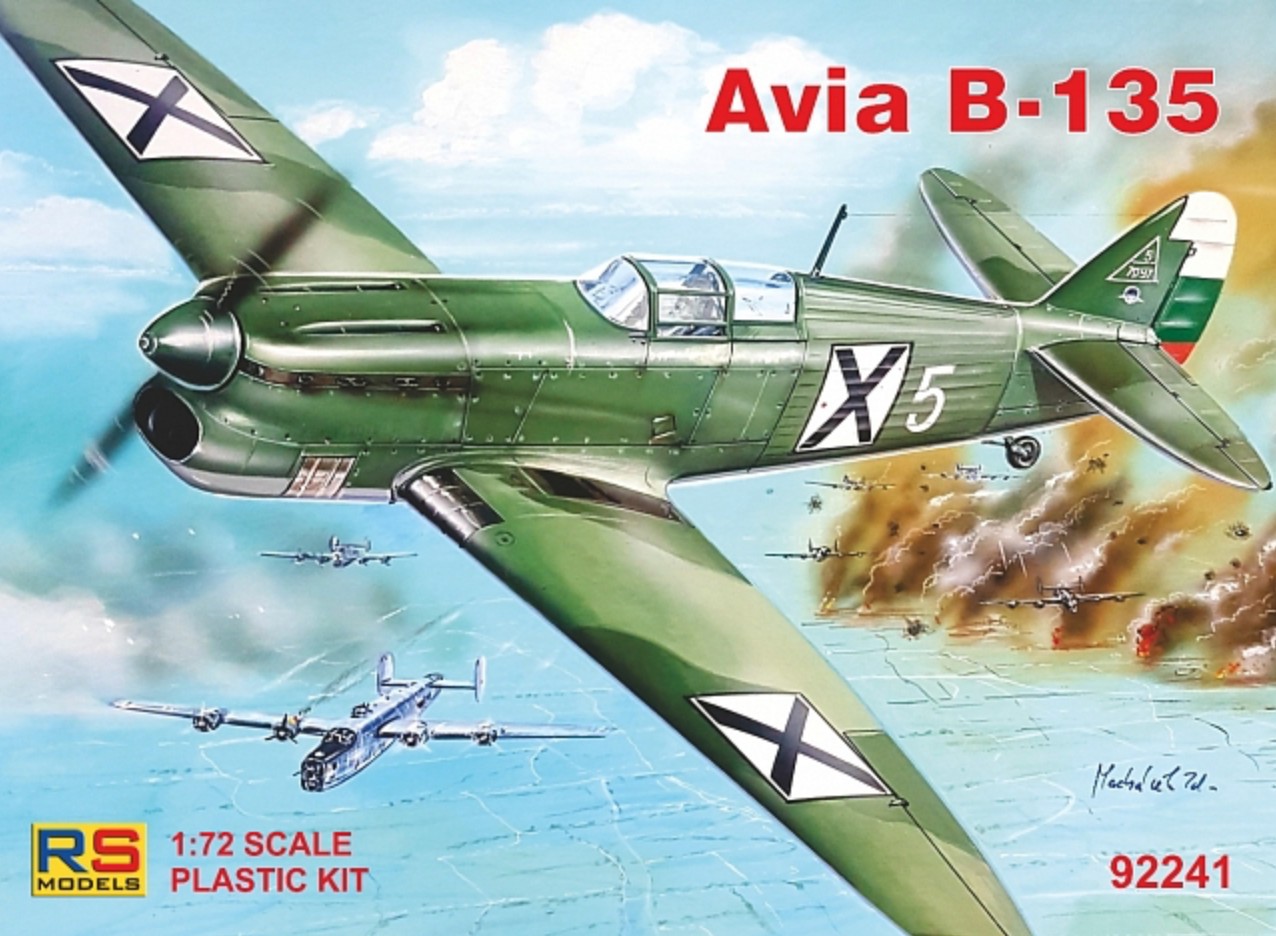 Maquette RS Models Avia B-1351. Avia B-135 - piloté le 30 mars 1944 pa