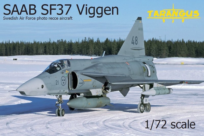 Maquette Tarangus Saab SF-37 'Viggen' photo-reconnaissance-1/72 - Maqu