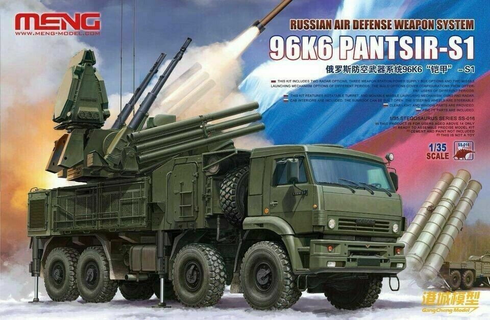 Maquette Meng Model Système de défense aérienne russe 96K6 Pantsir-S1-
