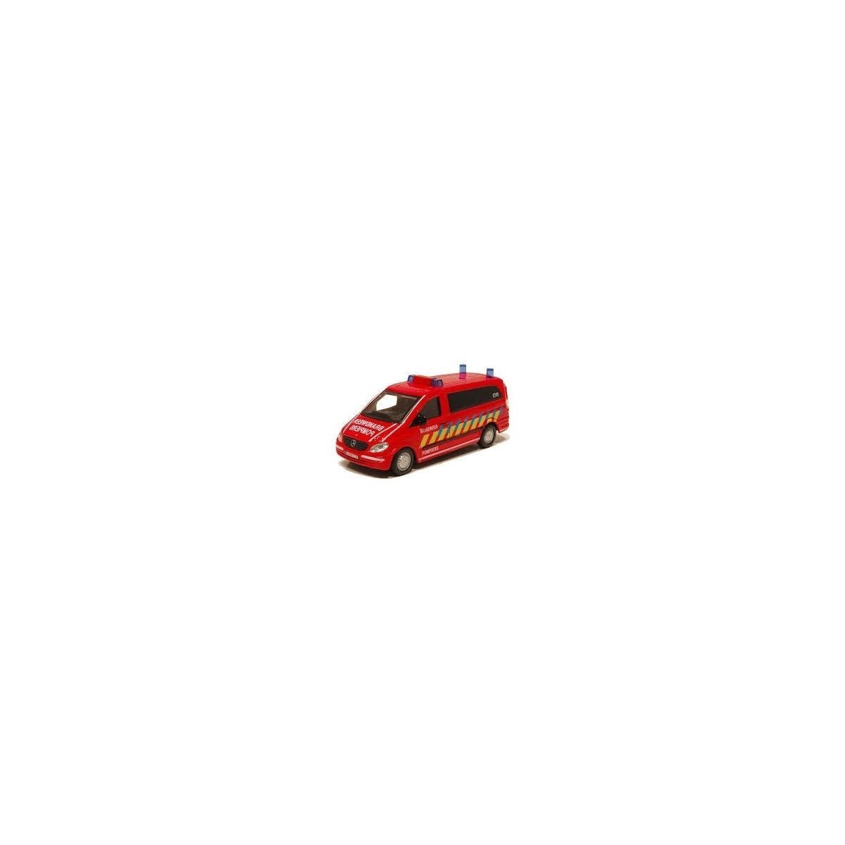 Miniature Burago Mercedes Vito Pompier Belge 1/50- 1/50 - Miniature a