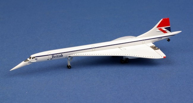 Miniature Herpa Wings British Airways Concorde (Negus colors)- 1/500 