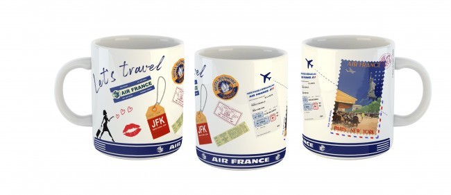  Air France Mug Air France 'scrap' Paris/New York boite indiv-Single p