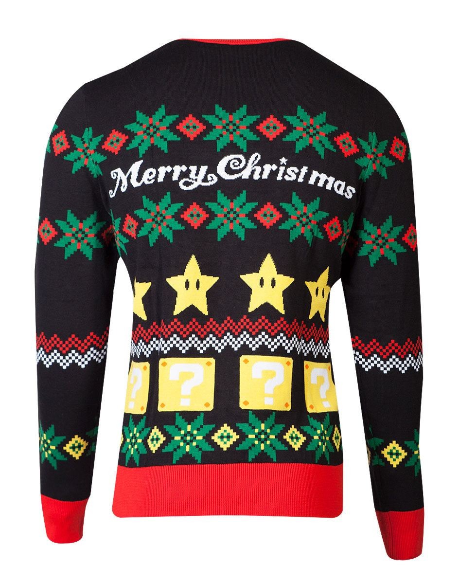  Difuzed Nintendo Sweater Christmas Super Mario Night- - Sweaters