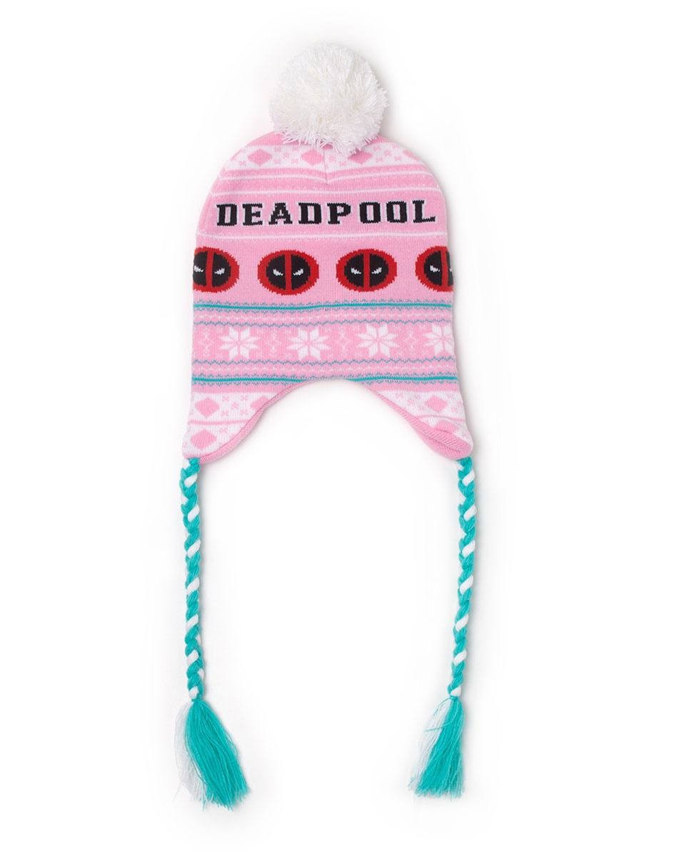  Difuzed Deadpool bonnet de ski Pink Xmas Laplander- - Casquettes et b
