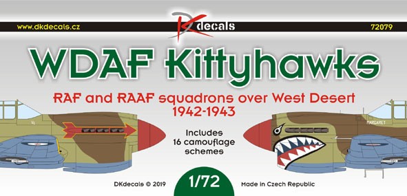  DK Decals Décal WDAF Kittyhawks: RAF et RAAF sur le désert occidental