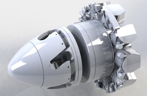  Barracuda Studios Hawker Sea Fury FB.11 Ensemble moteur et spinner. C