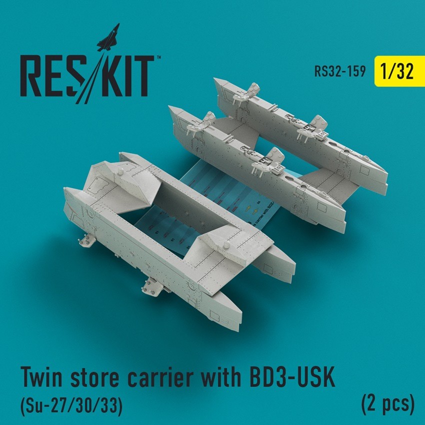  ResKit Porte-magasin double avec BD3-USK (Sukhoi Su-27 / Su-30 / Su-3
