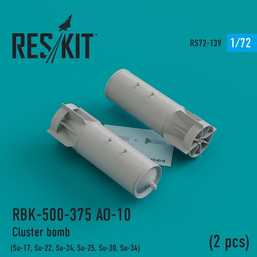  ResKit RBK-500-375 ??-10 Bombe à fragmentation (2 pièces) (Su-17, Su-