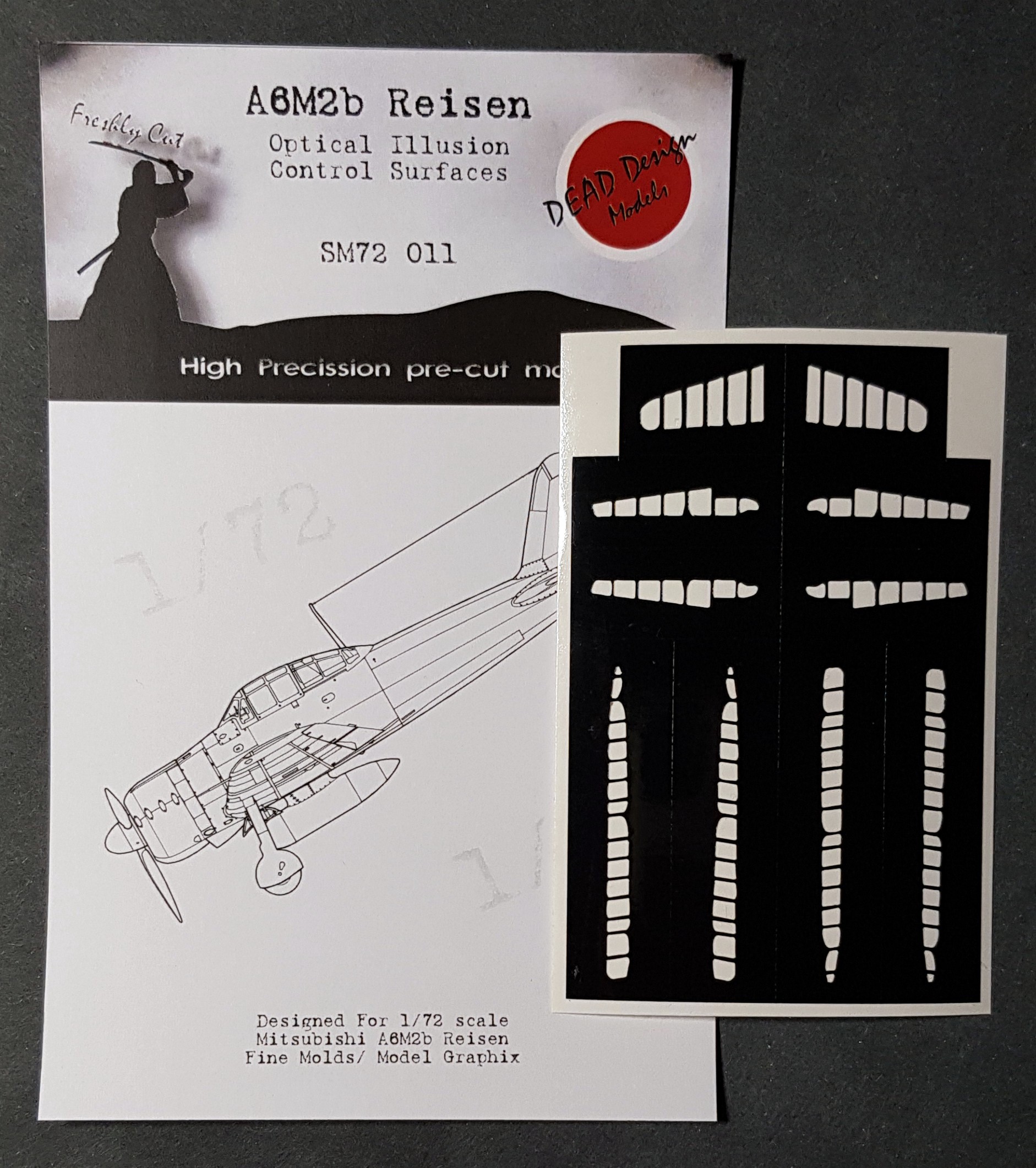  Dead Design Models Surfaces de contrôle Mitsubishi A6M2b m.21 Reisen 