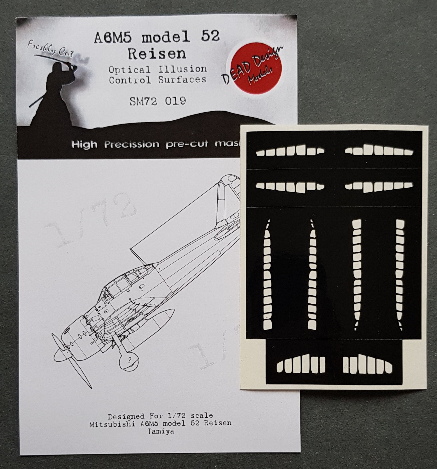  Dead Design Models Surfaces de contrôle Mitsubishi A6M5 m.52 Reisen (
