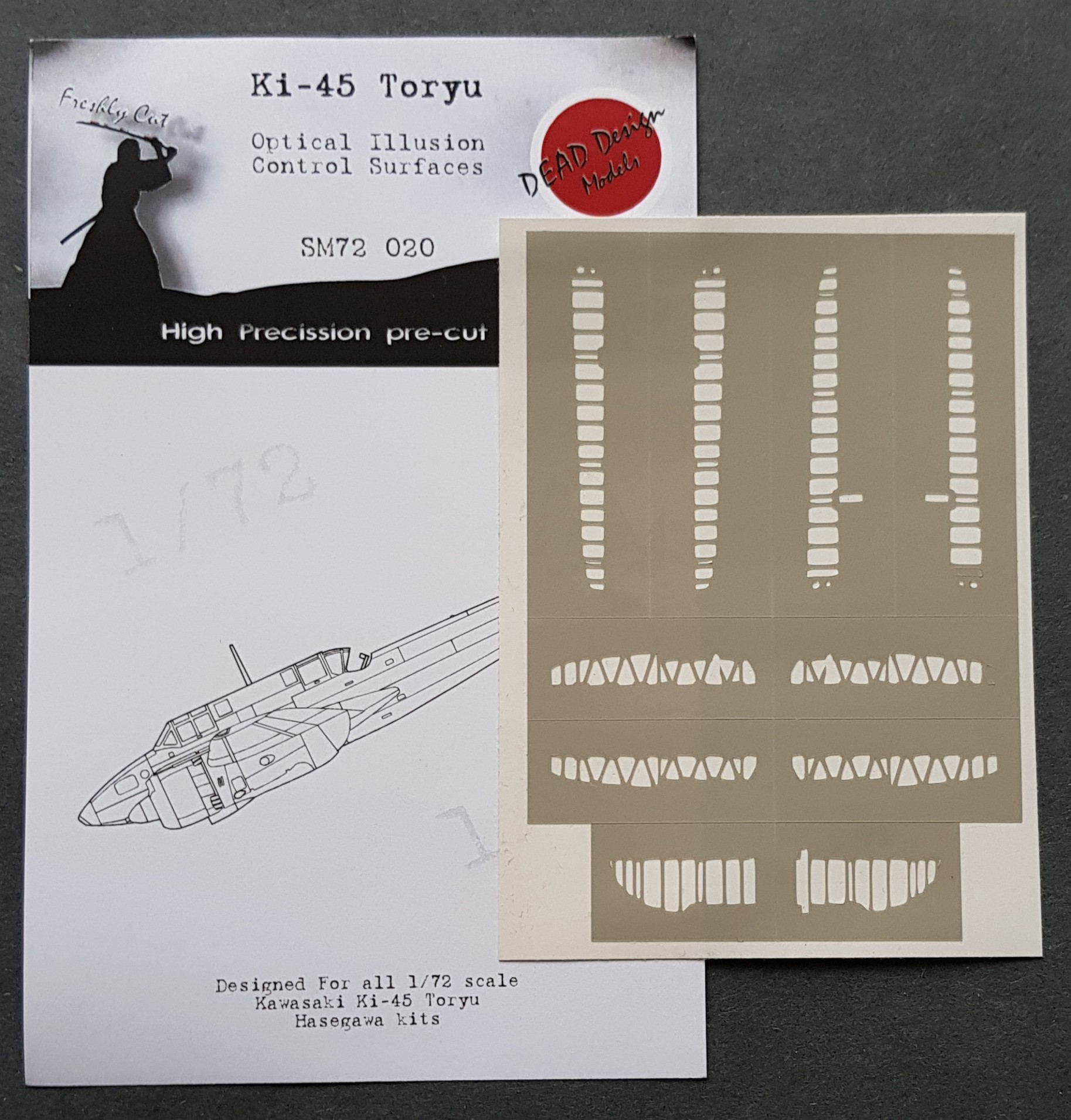  Dead Design Models Surfaces de contrôle Kawasaki Ki-45 Toryu (conçues