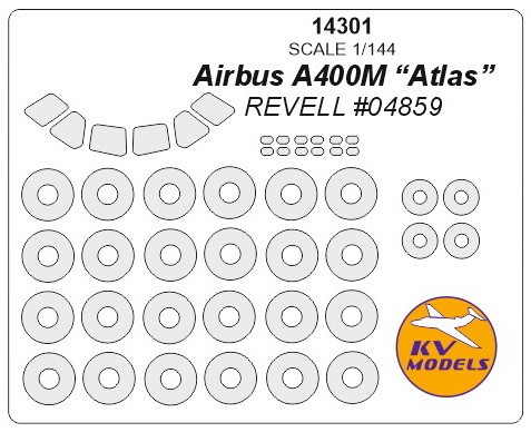  KV Decals Airbus A400M «Atlas» masque de peinture à baldaquin ET masq