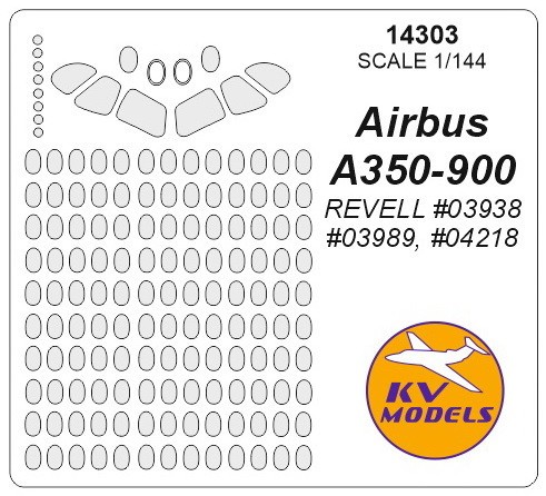  KV Decals Airbus A350-900 (conçu pour être utilisé avec les kits Reve