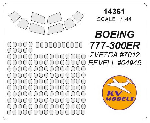  KV Models Boeing 777-300ER (conçu pour être utilisé avec les kits ZVE