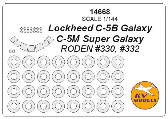  KV Models NOUVEAU! Masques Lockheed C-5B Galaxy / C-5M Super Galaxy +