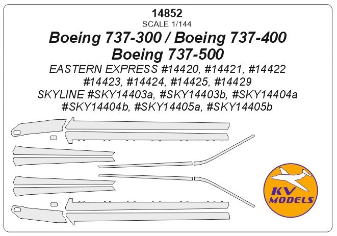  KV Models Masques pour système anti-glace Boeing 737-300 / Boeing 737