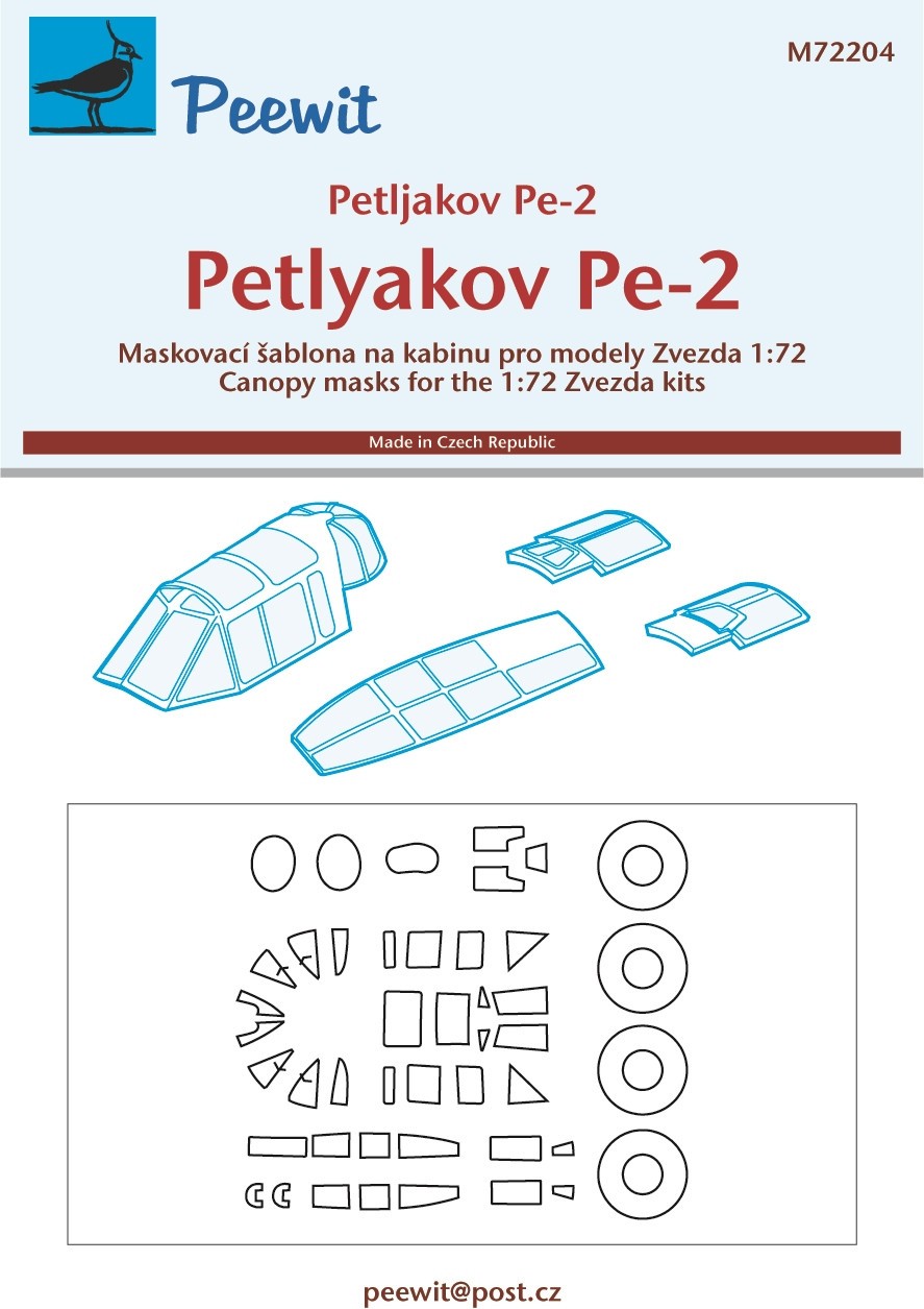  Peewit Petlyakov Pe-2 (conçu pour être utilisé avec les kits Zvezda)-