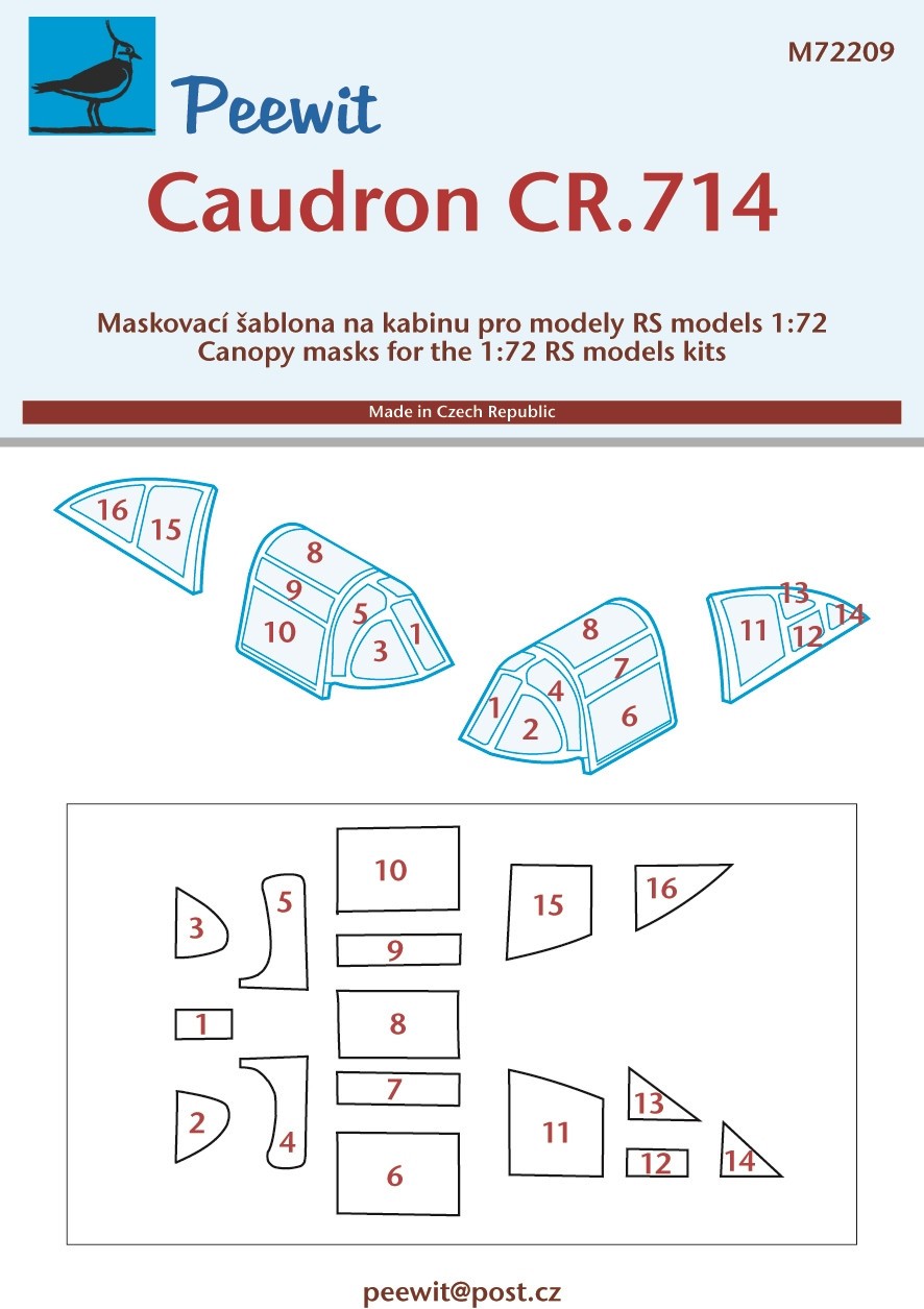  Peewit Caudron CR.714 (conçu pour être utilisé avec les kits modèles 