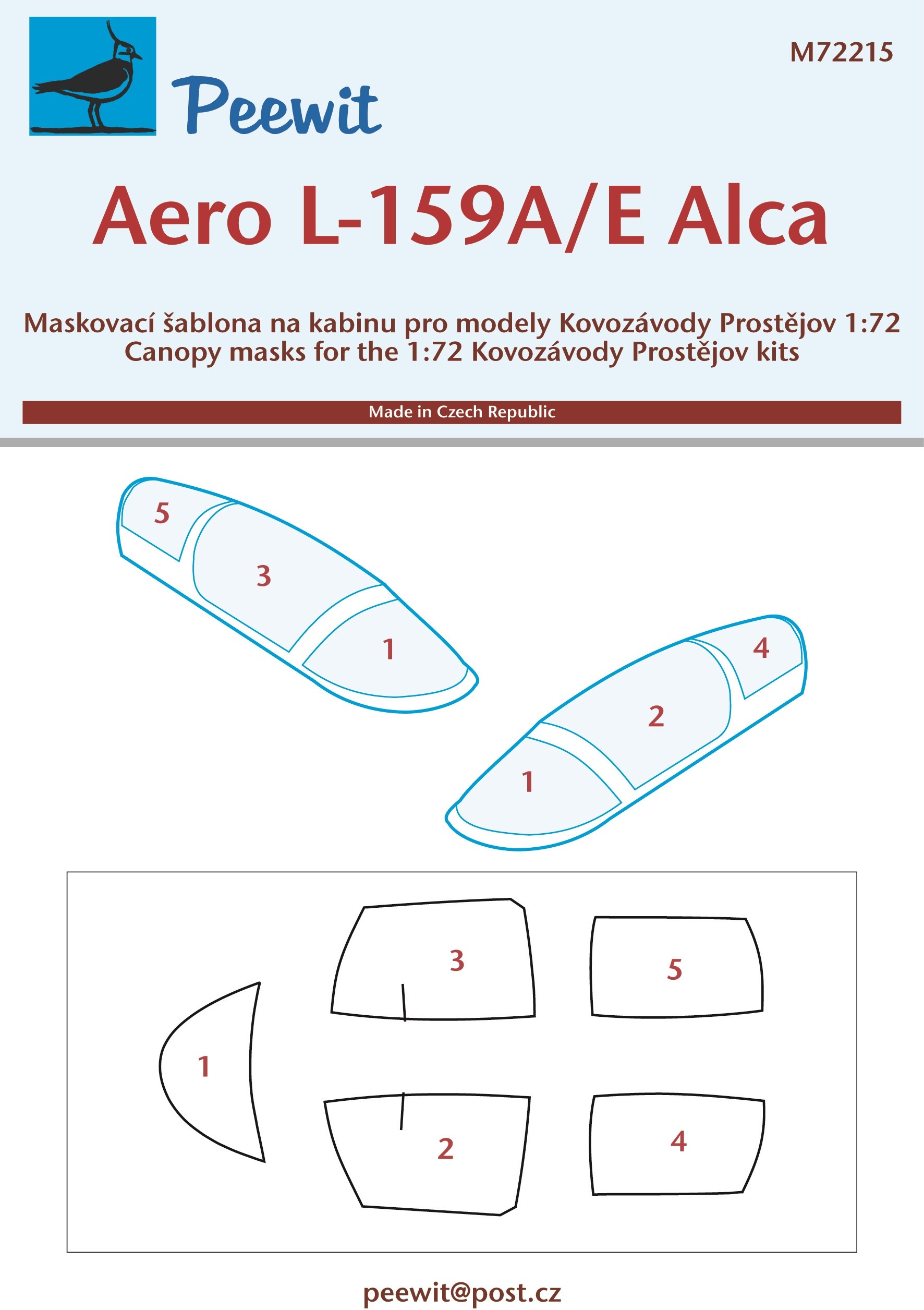  Peewit Aero L-159A / E Alca (conçu pour être utilisé avec les kits Ko