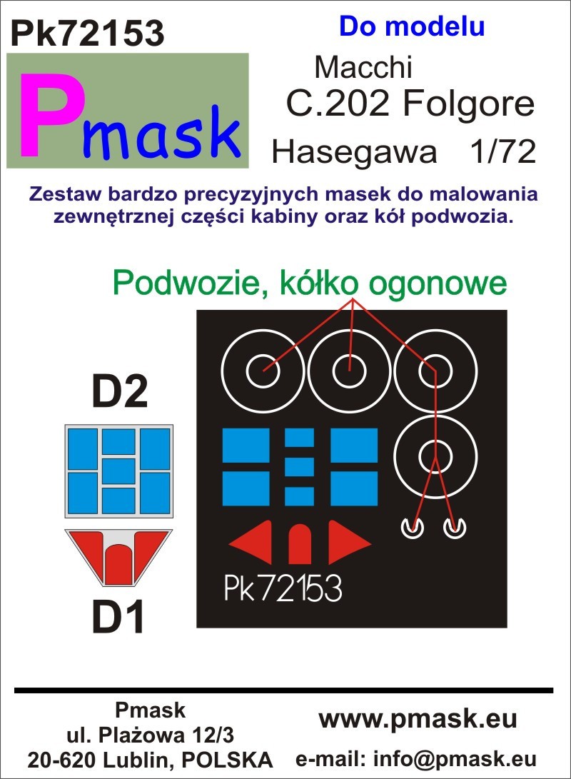  Pmask Macchi C.202 Folgore (conçu pour être utilisé avec les kits Ha