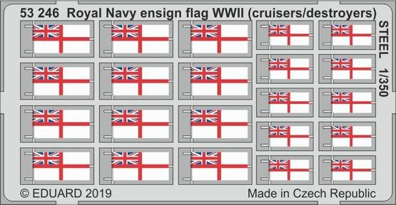  Eduard Drapeau d'enseigne Royal Navy WWII (croiseurs / destroyers) AC