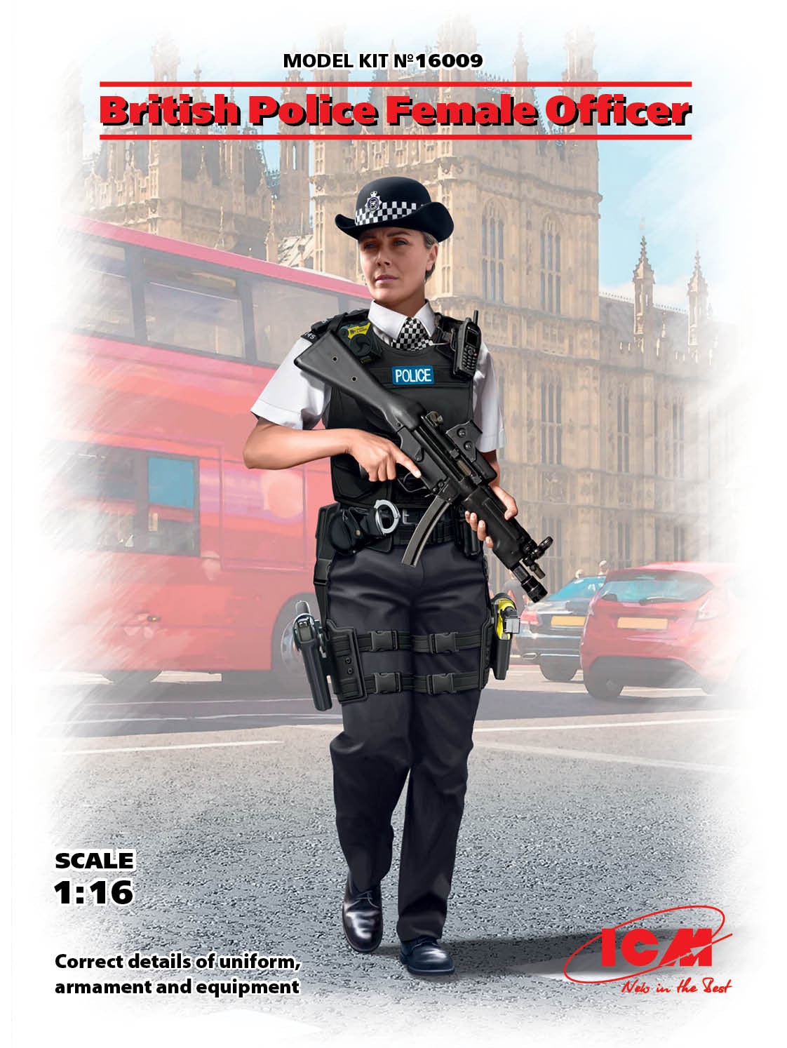 Figurines ICM Officier de police britannique (100% nouveaux moules)- 1