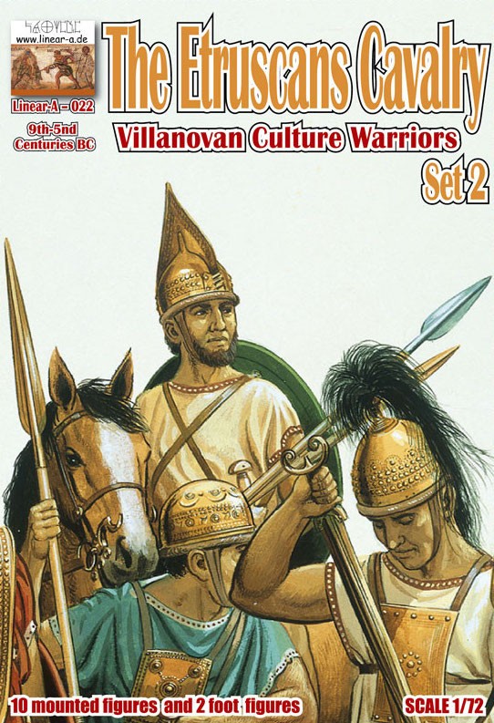 Figurines Linear-A Cavalerie étrusque Villanovan Culture Warriors 9è