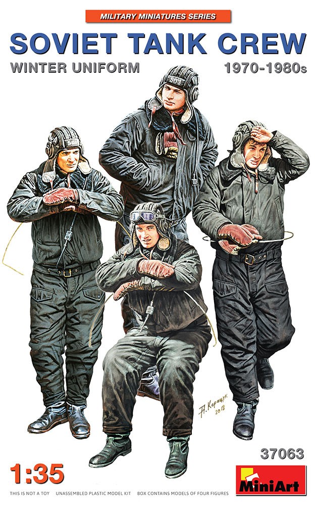 Figurines Mini Art ÉQUIPAGE DE RÉSERVOIR SOVIÉTIQUE 1970-1980 UNIFORME