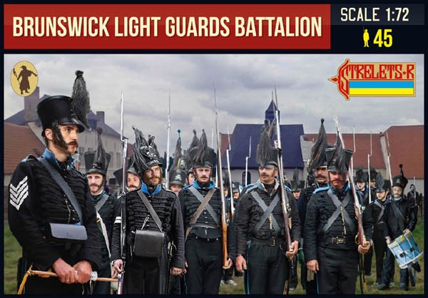 Figurines Strelets Brunswick Light Guards Battalion Napoléon-1/72 - Fi