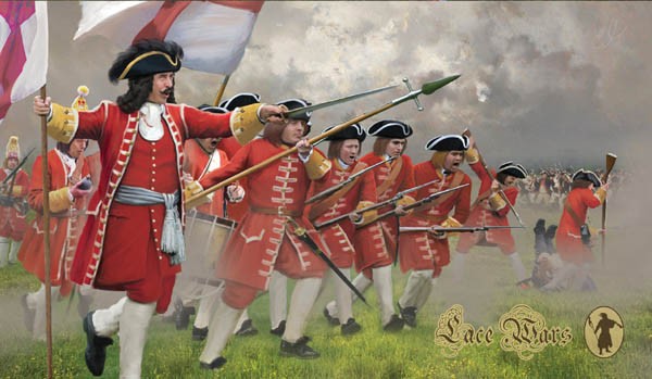 Figurines Strelets Infanterie britannique en attaque 1701-1714 Guerre 