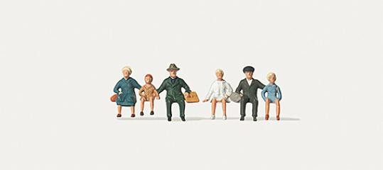Figurines Merten Passagers assis (groupes)- 1/120 - Figurines