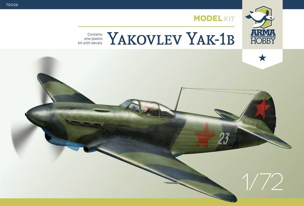  Arma Hobby Maquette Yakovlev Yak-1b-1/72 - Maquette d'avion