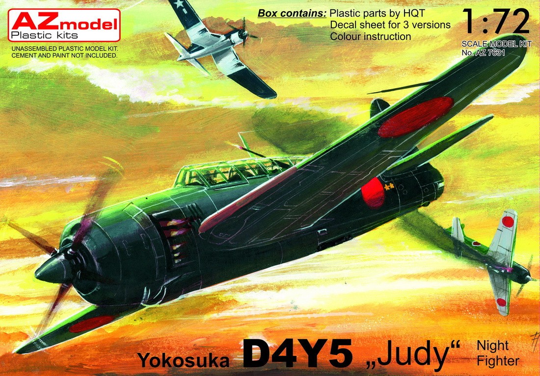 Maquette AZ Models Yokosuka D4Y5 Judy 'Night Fighter'-1/72 - Maquette 