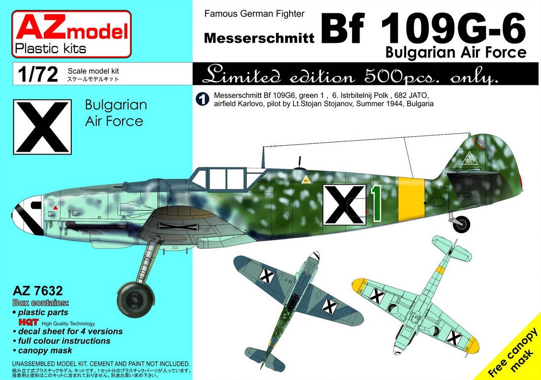 Maquette AZ Models Messerschmitt Bf-109G-6 'AF bulgare'-1/72 - Maquett
