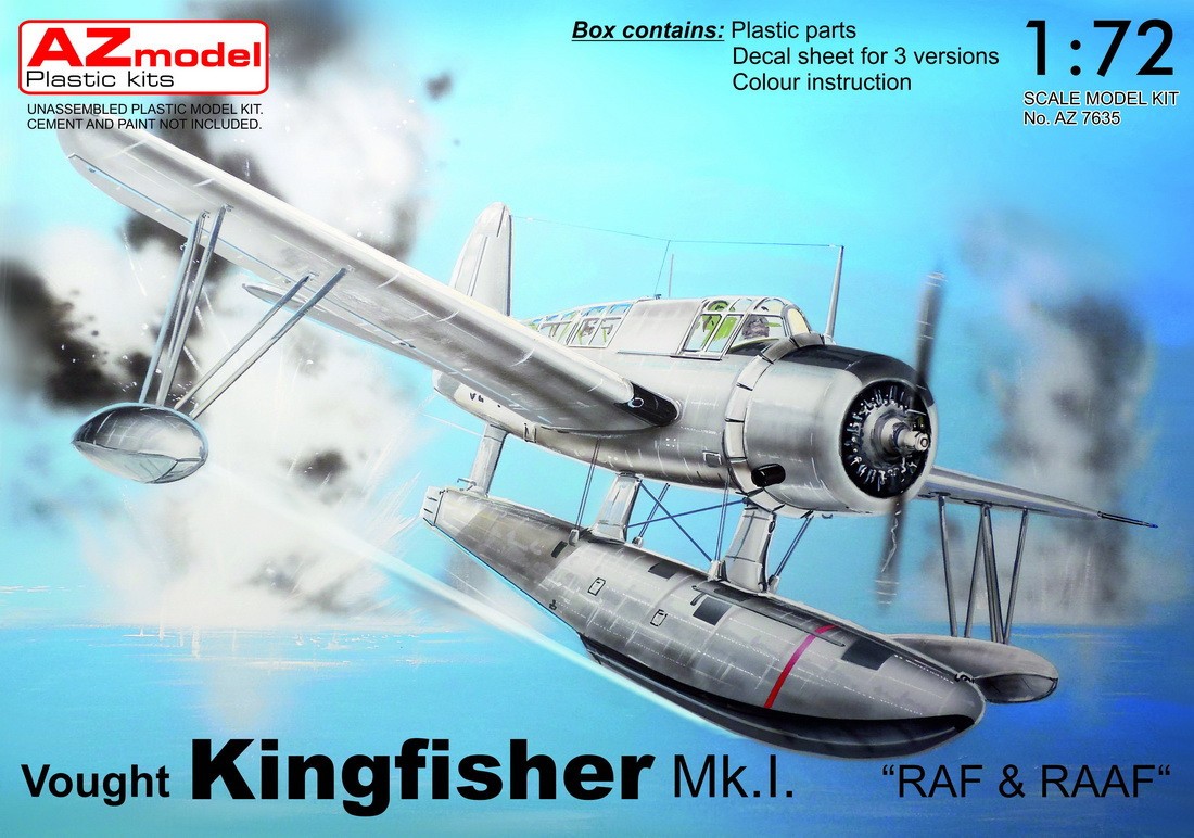 Maquette AZ Models Hydravion Vought Kingfisher Mk.I RAF & RAAF-1/72 
