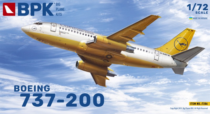 Maquette Big Planes Kits Boeing 737-200 Lufthansa-1/72 - Maquette d'av