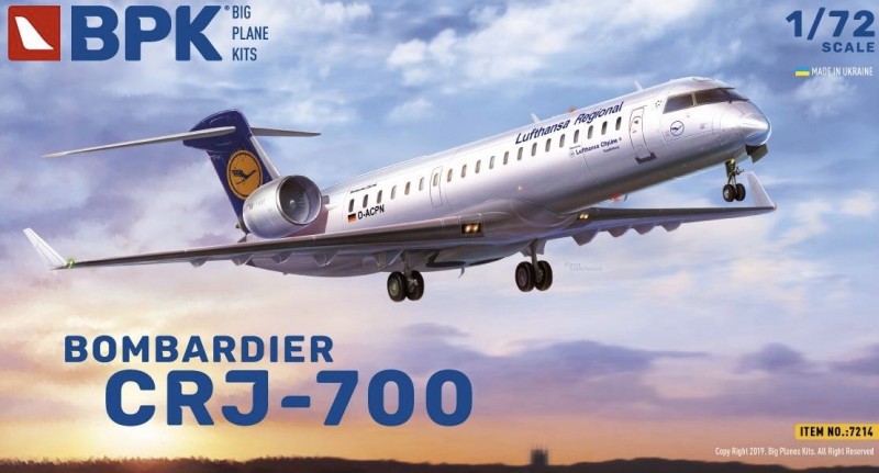 Maquette Big Planes Kits Bombardier CRJ-700 Lufthansa Regional-1/72 - 