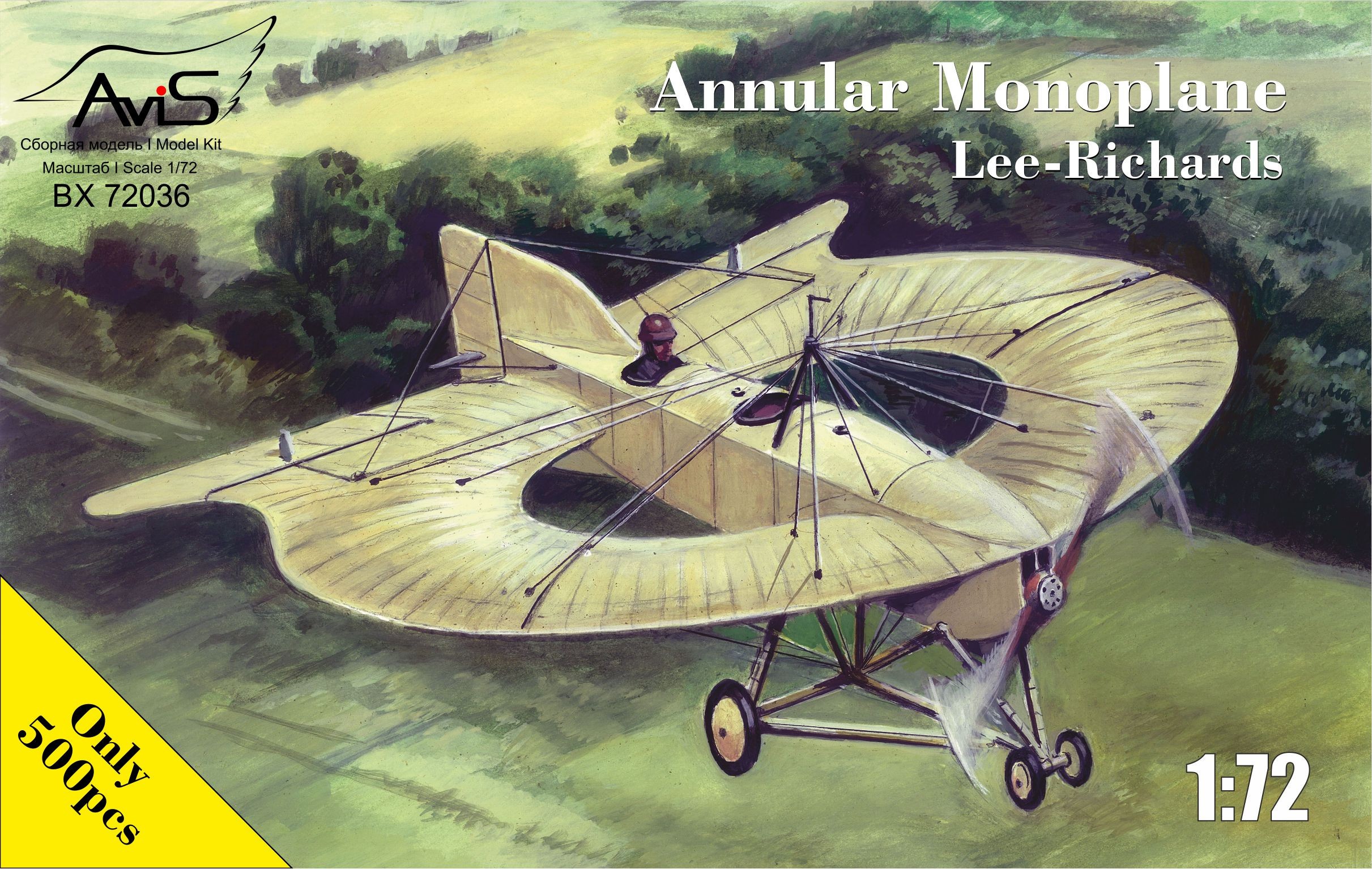 Maquette AVIS MODELS Monoplan annulaire Lee-Richards-1/72 - Maquette d