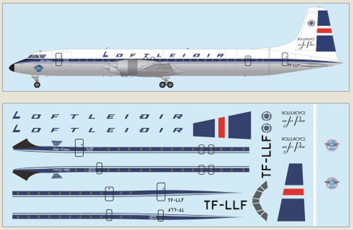 Maquette F-rsin Canadair CL-44J - Loftlei? & Deg; ir comprend un décal