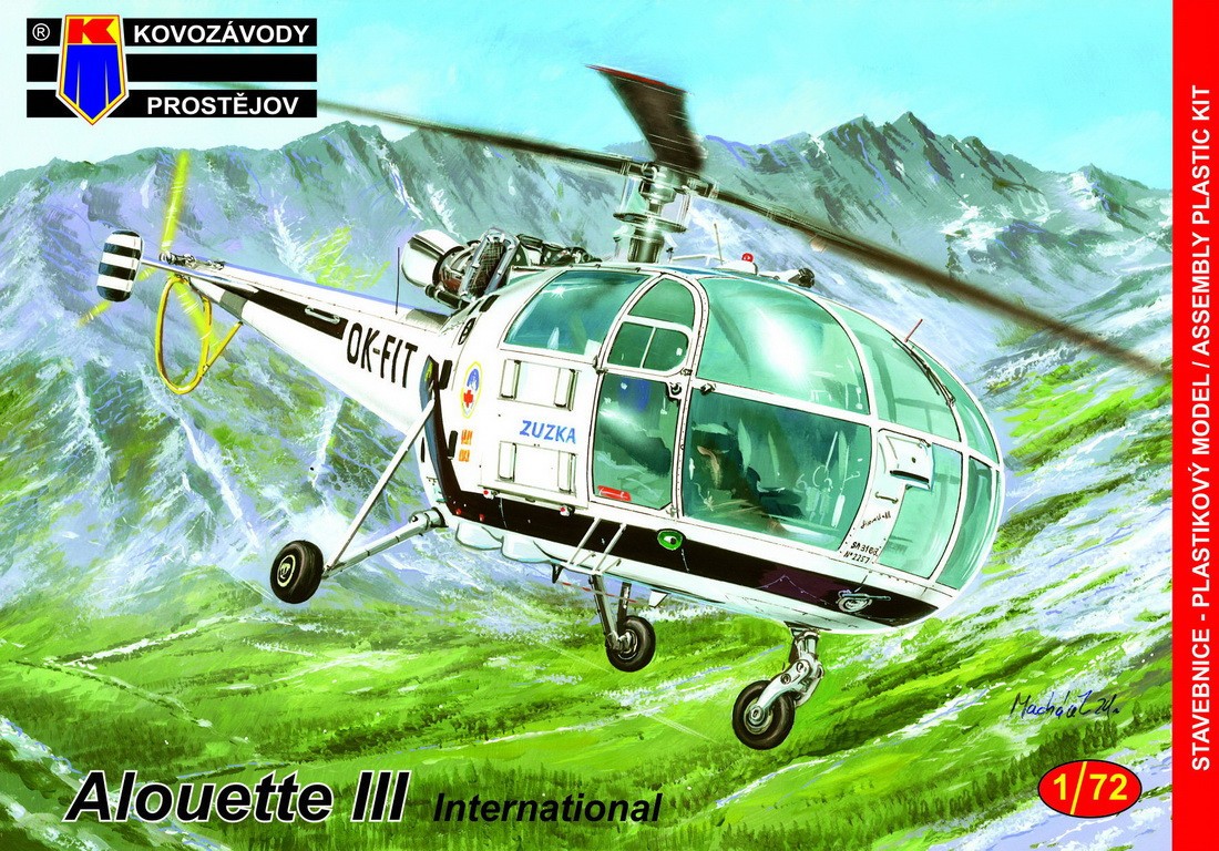 Maquette Kovozavody Prostejov Aerospatiale Alouette III 'International