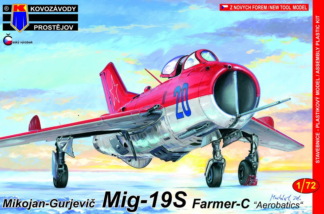 Maquette Kovozavody Prostejov Mikoyan MiG-19S `` Schémas acrobatiques 