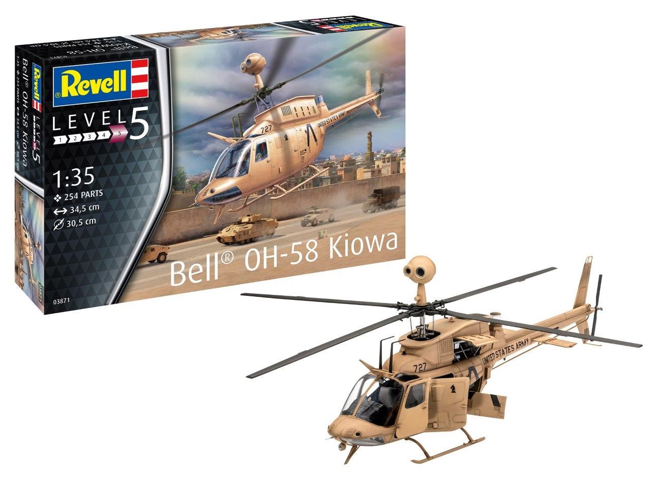 Maquette Revell Bell OH-58 Kiowa- 1/35 - Maquette d'avion
